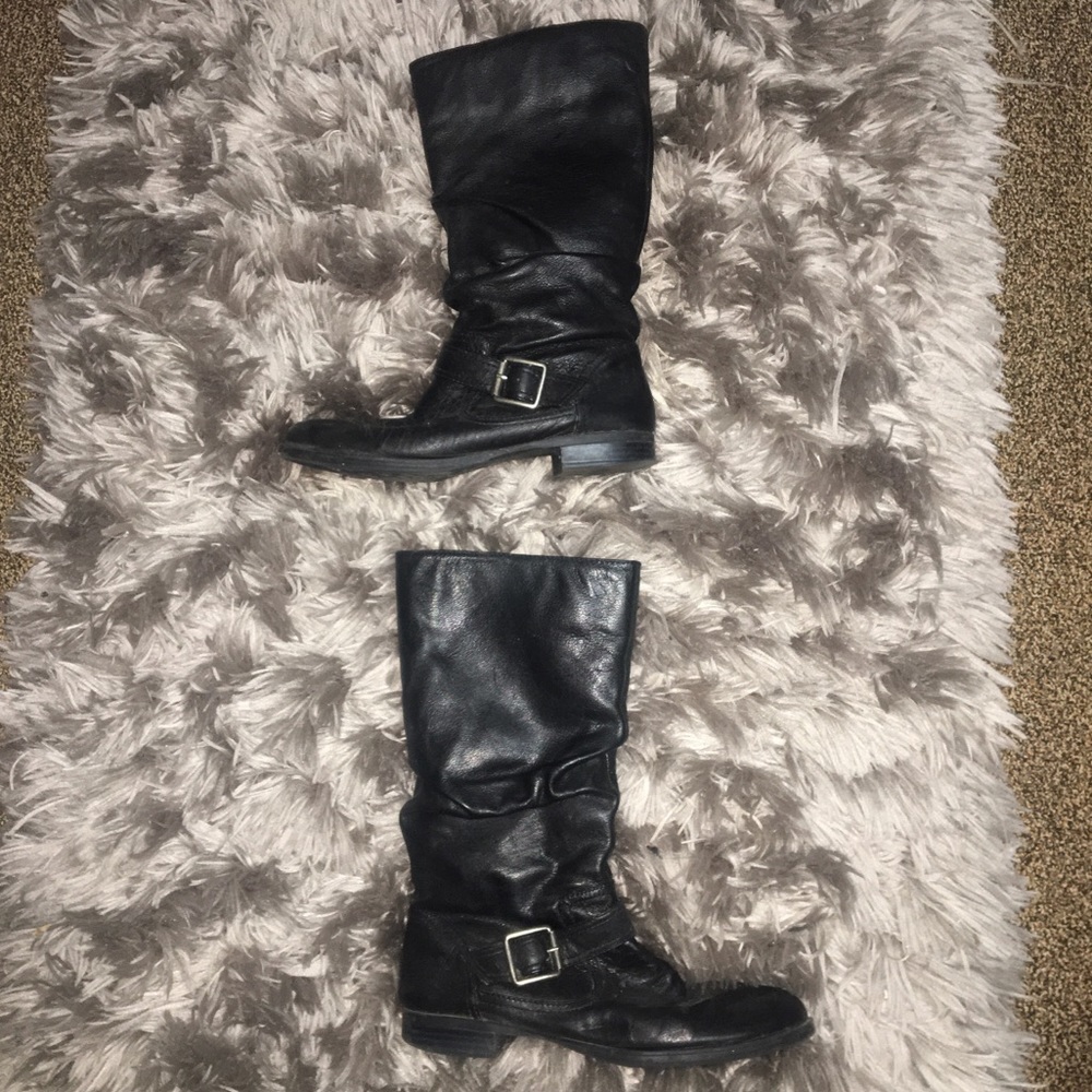 Black Leather Boots